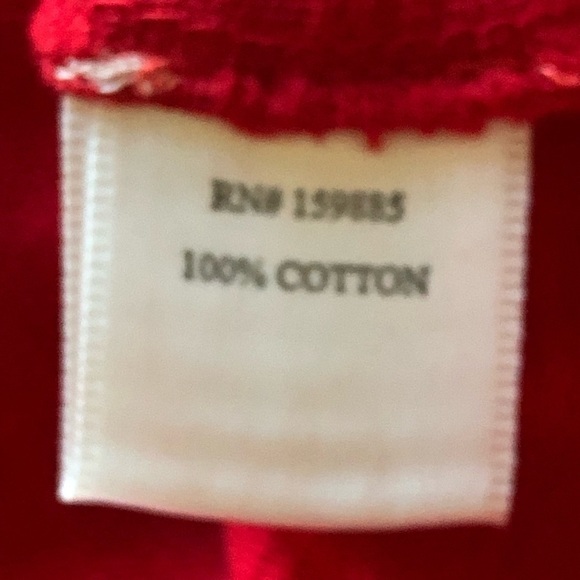 Bobi Top Long Sleeve Cropped Boxy Fit Red NWT Size XS - Picture 5 of 8